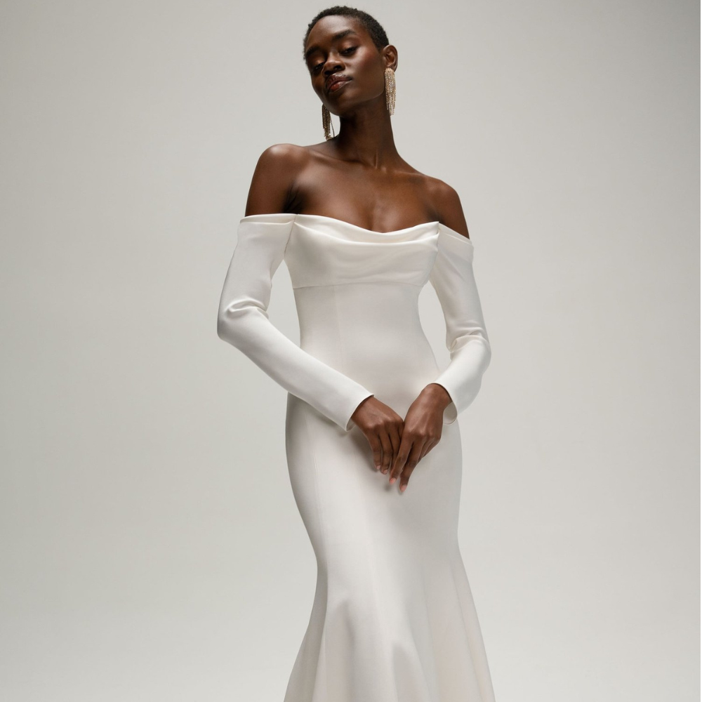 Long sleeve wedding outfits discount