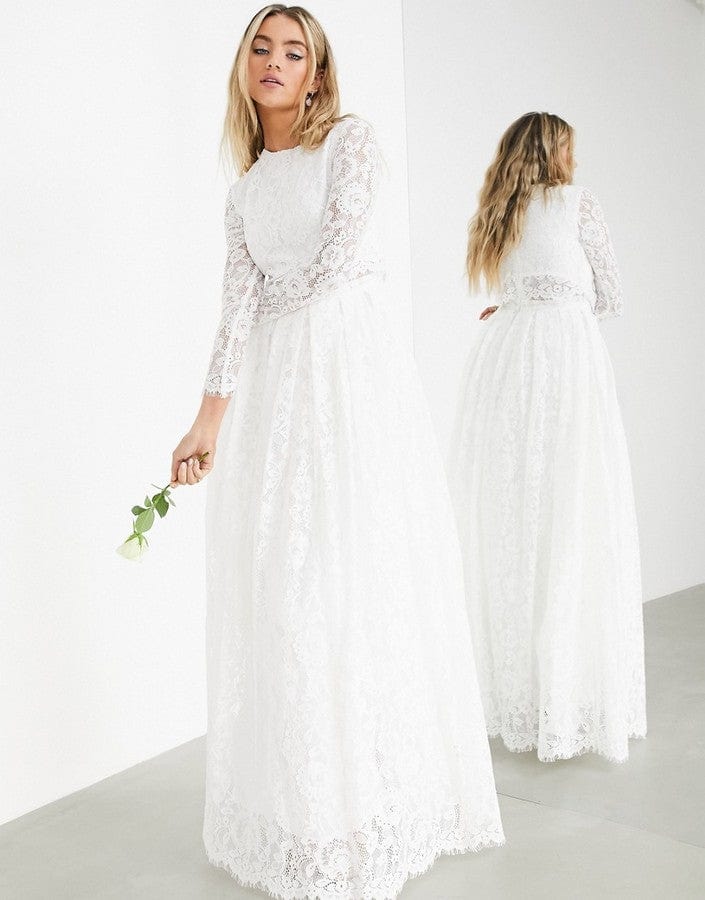 mens slim fit dress pants ASOS Grace | Long Sleeve Lace Wedding Dress | Modest Bridal Gown | Under