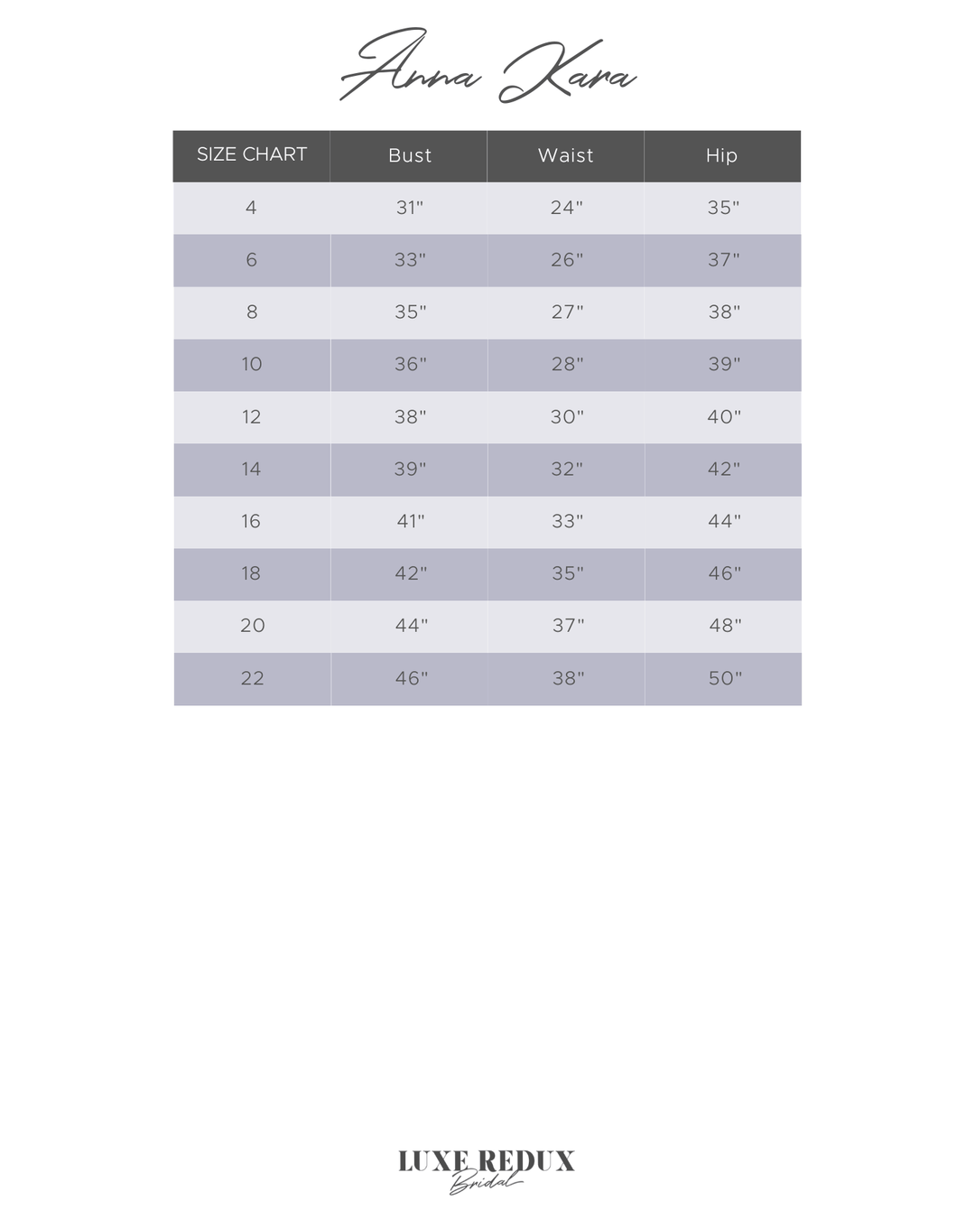 Anna Kara Courtney - Size 10