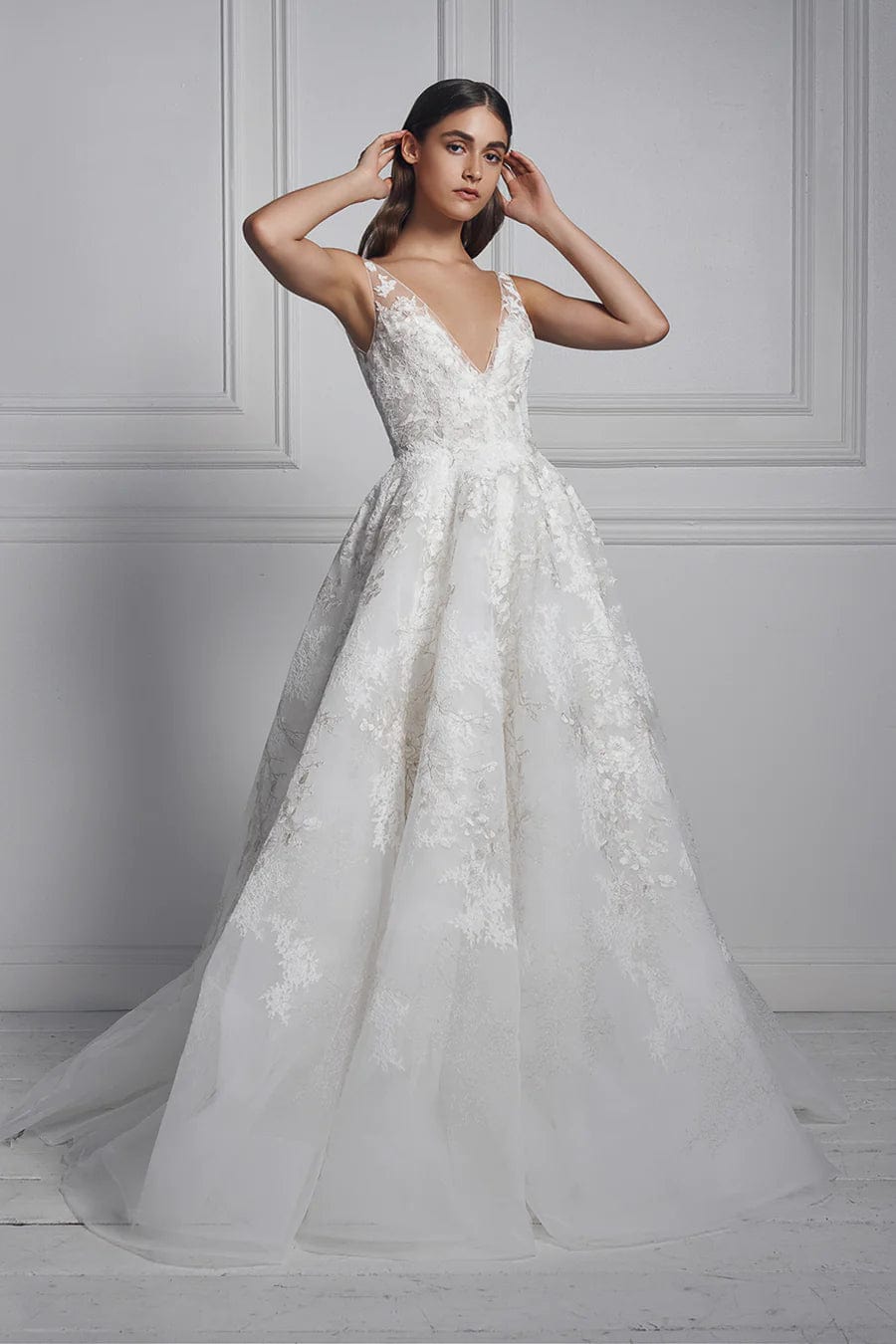 anne barge wedding dress Sample irby pleated tulle skirt Anne Barge Wedding Gowns and