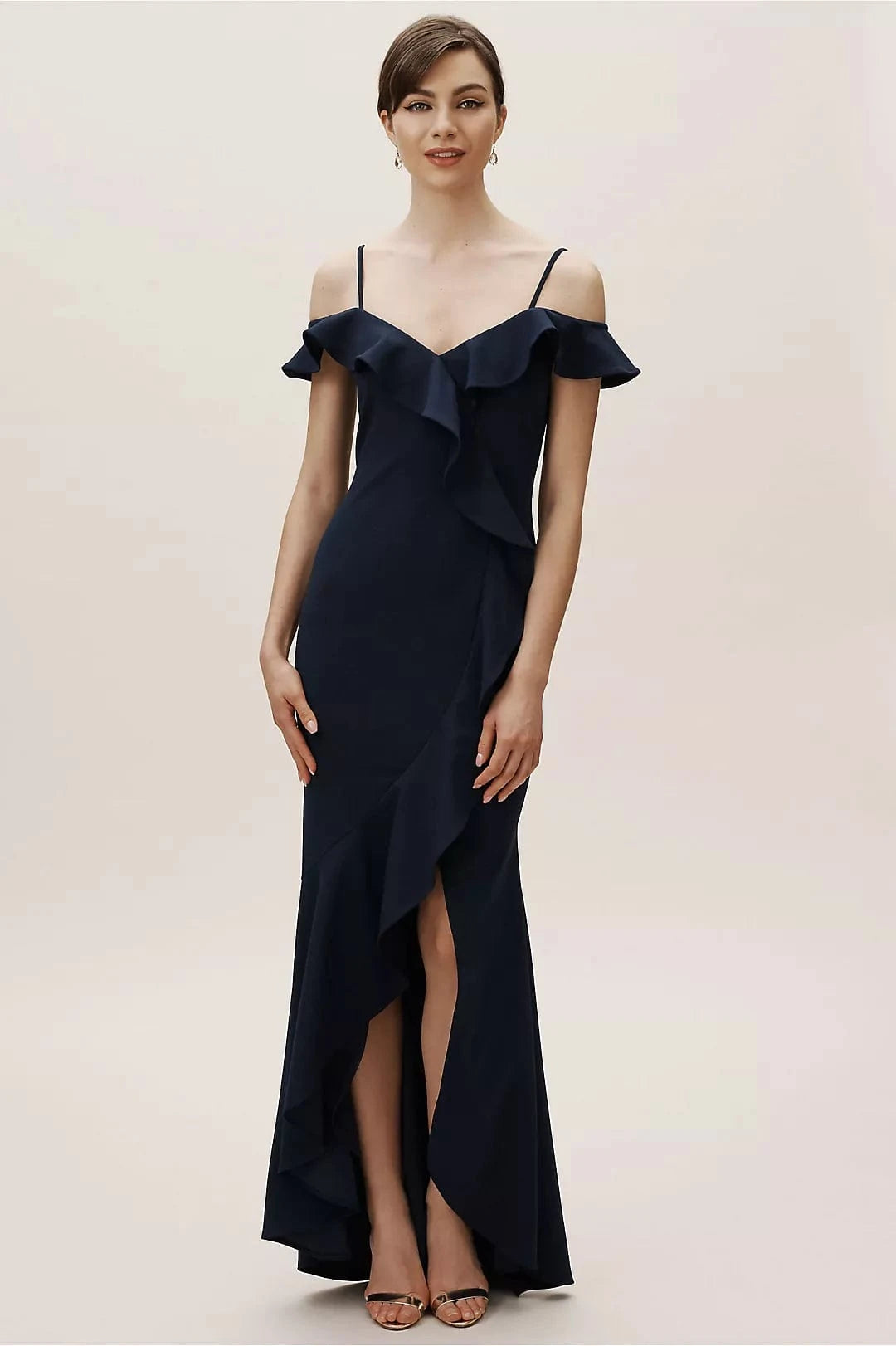 bhldn blue dress BHLDN Mia Strapless Column Maxi Dress by BHLDN