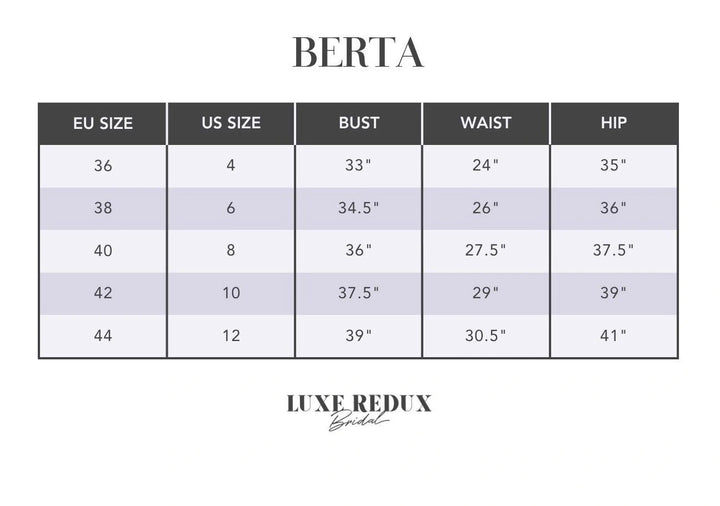 Berta 22-18 + Cape - Size 10