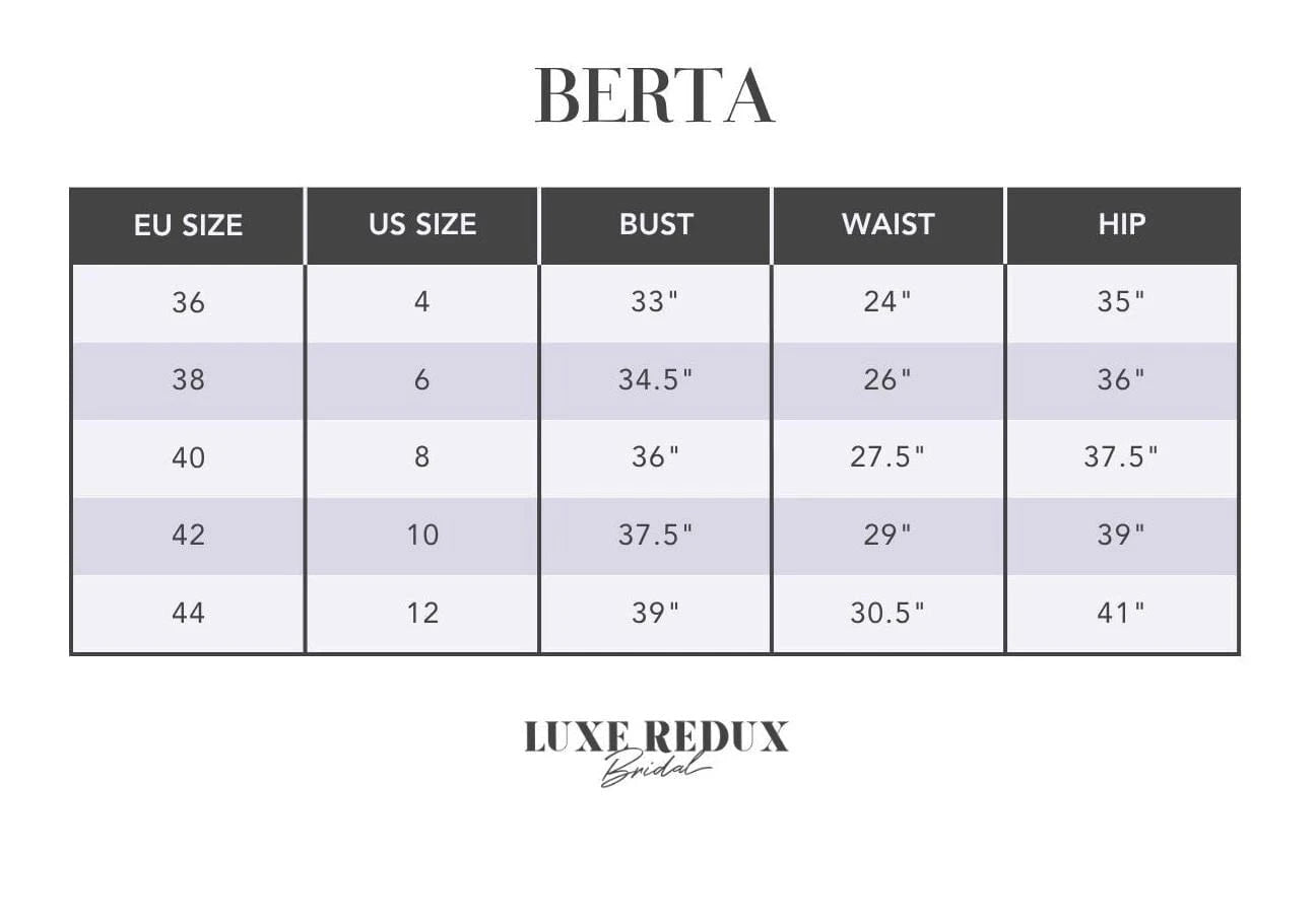 Berta 21-P04 - Size 12 Size Chart