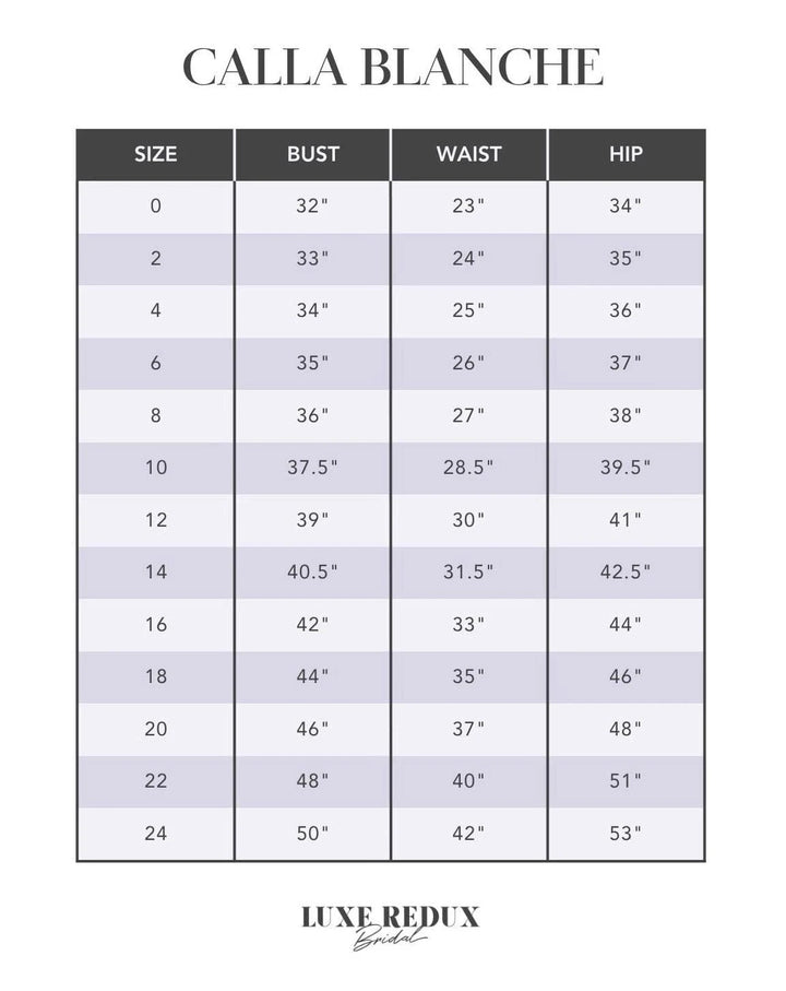 Calla Blanche Stefani - Size 14