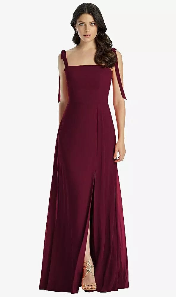 blue dress for baby girl Dessy Collection 3042 4 / Cabernet