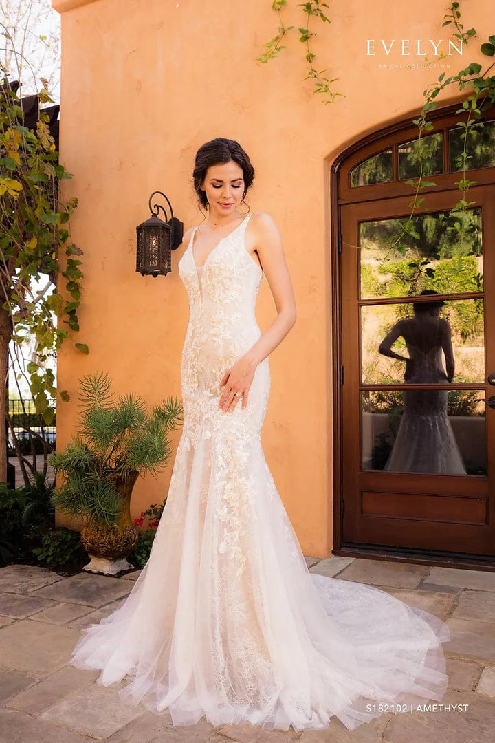 Evelyn Bridal Amethyst - Size 14