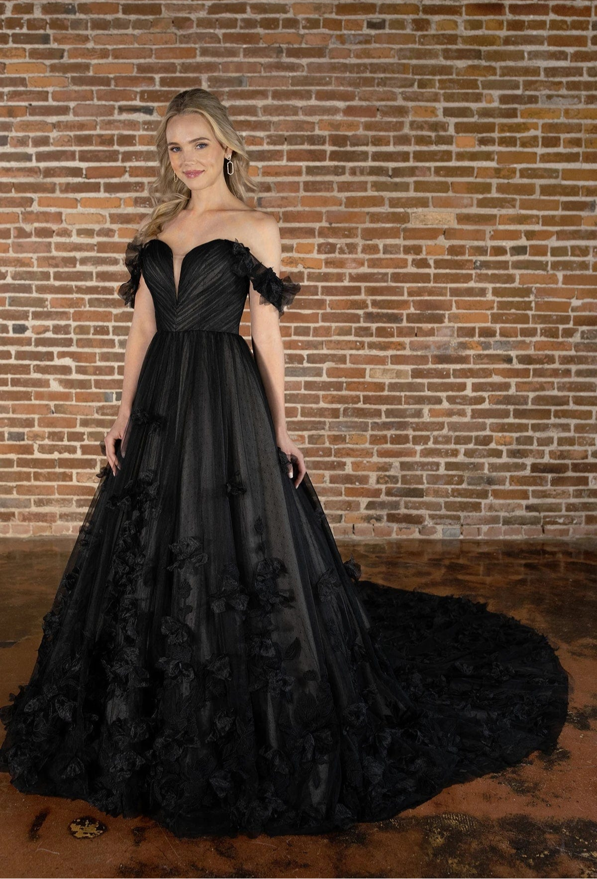 Evening Gowns Charcoal Dresses For Weddings Formal Long Sleeve Black Gown  For Wedding Ball Gown Black