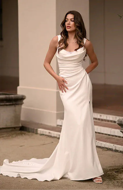 silk wedding dress australia Essense of Australia D3823