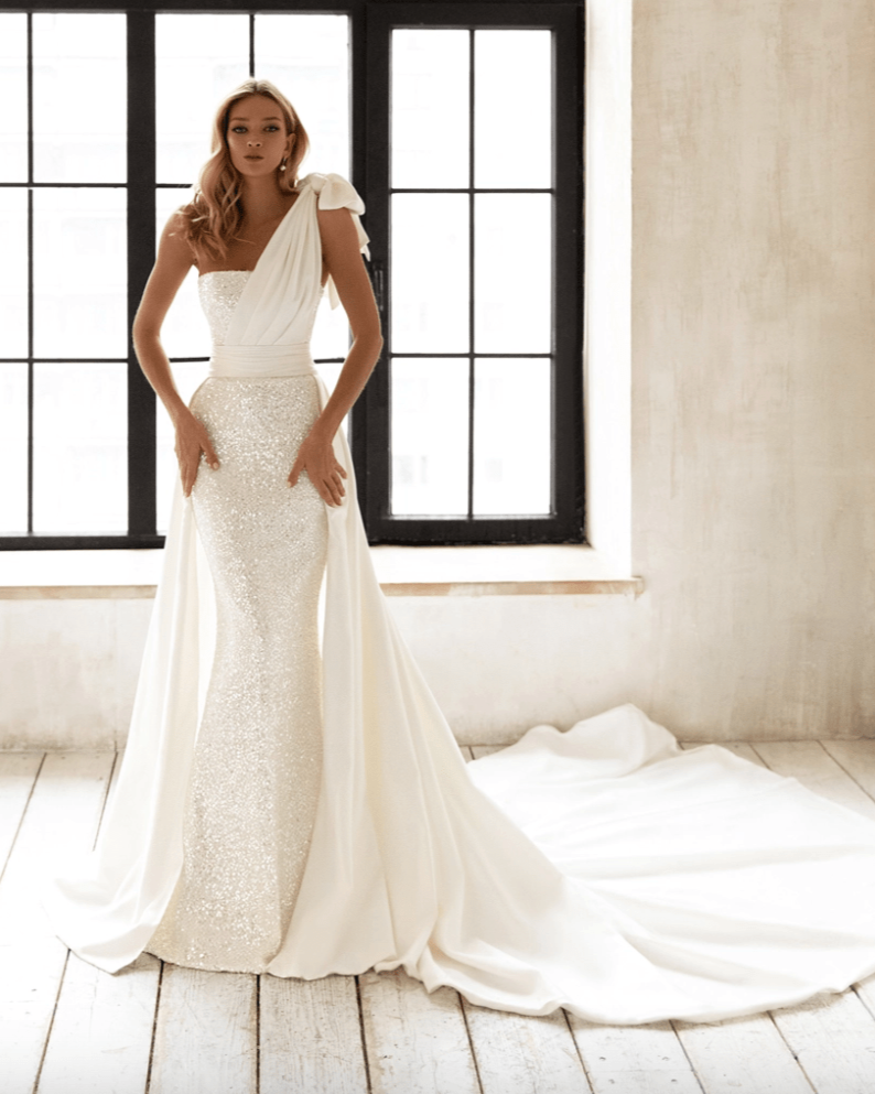 Eva Lendel Davina + Overskirt - Size 10