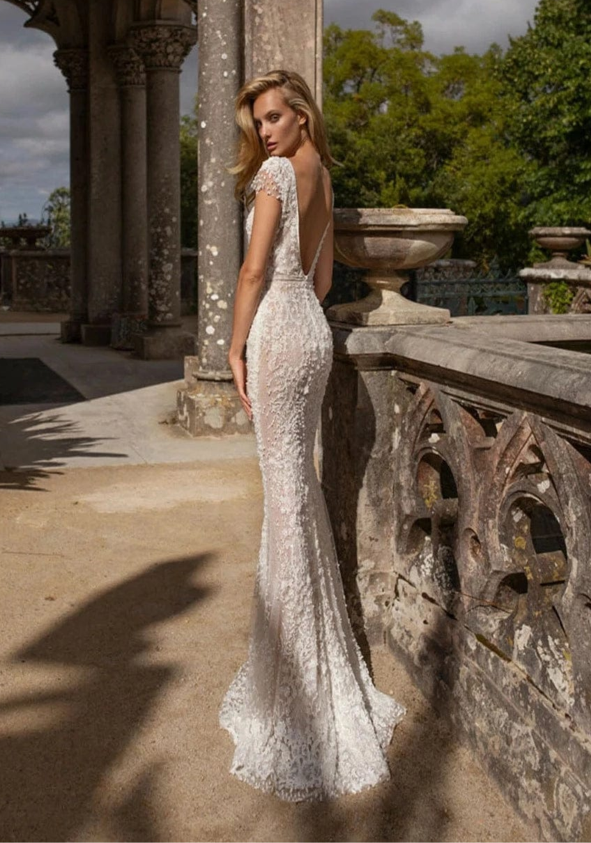 Eva Lendel Flame + Overskirt - Size 10