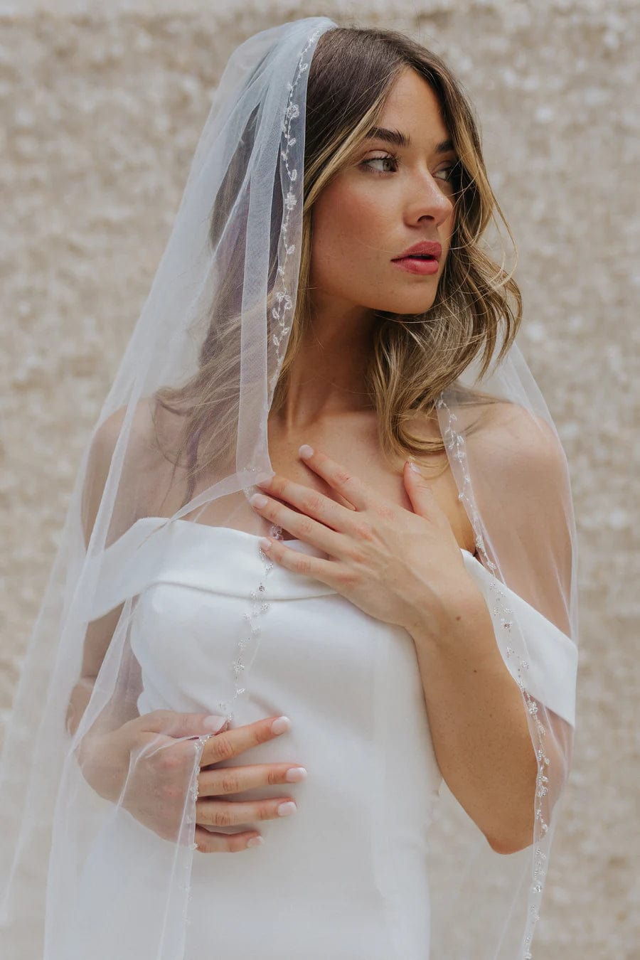 Untamed Petals Tulle Veil Untamed Petals Cassia Veil – Luxe Redux Bridal main image 4