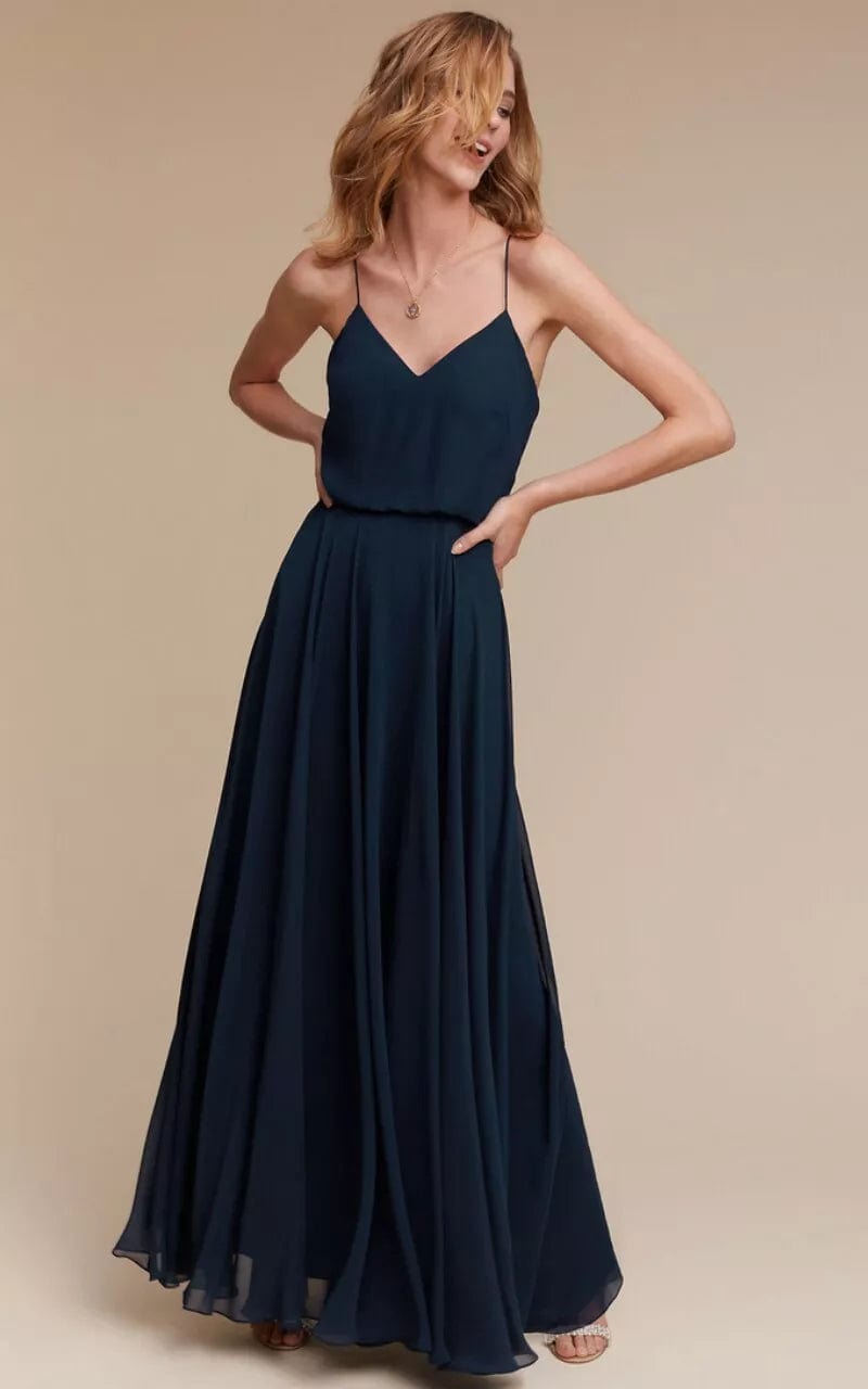 JENNY YOO BHLDN cheapest Inesse Luxe Chiffon Maxi Dress SZ:10