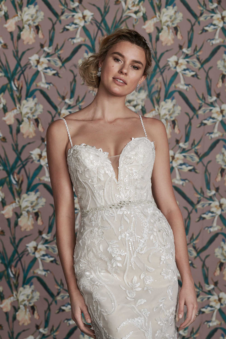 Signature by Justin Alexander Dinah + Overskirt - Size 12