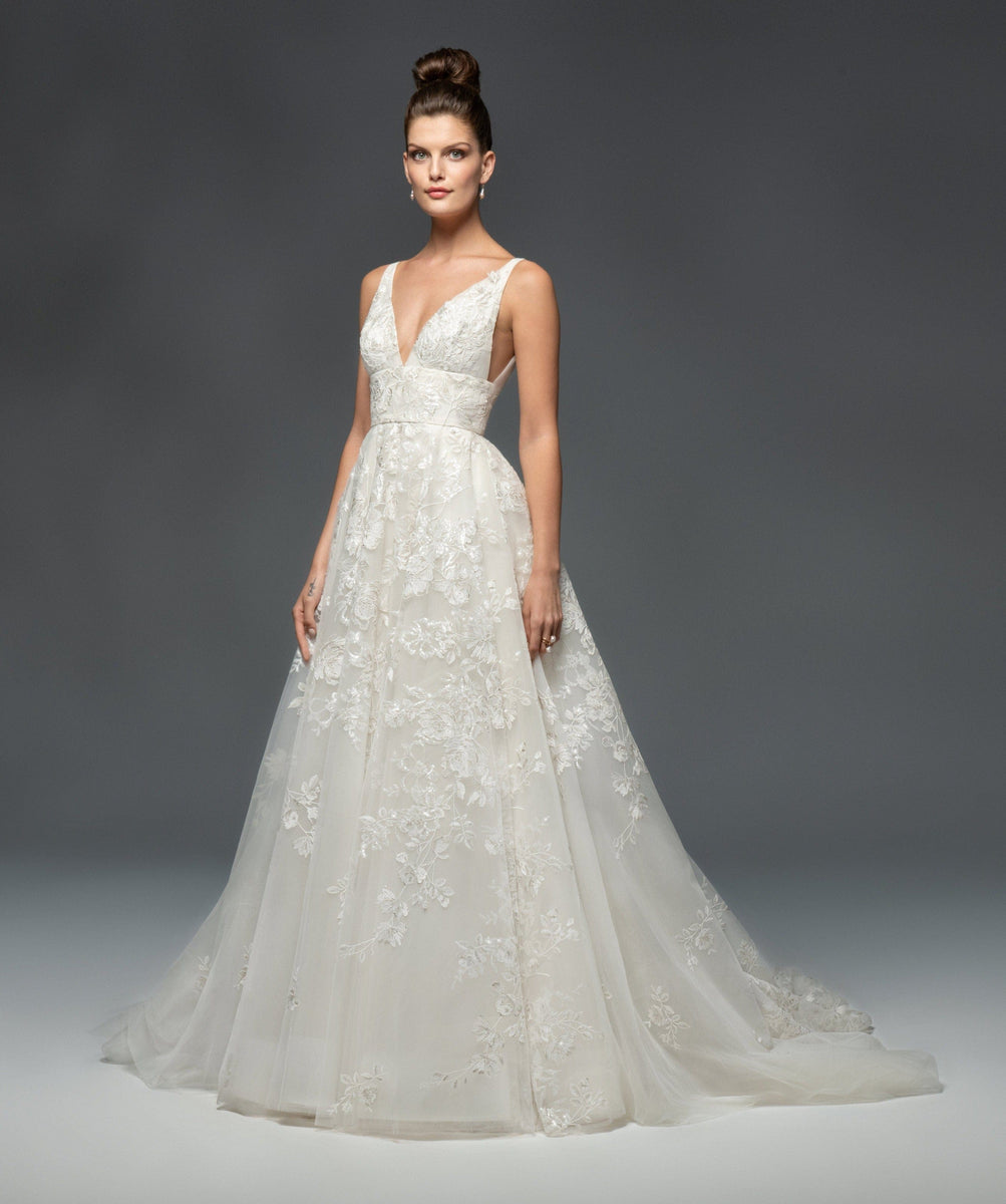 Lazaro a store line wedding dress