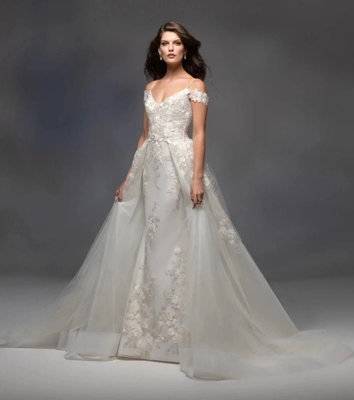 Lazaro Alexandria 32107 + Overskirt - Size 10