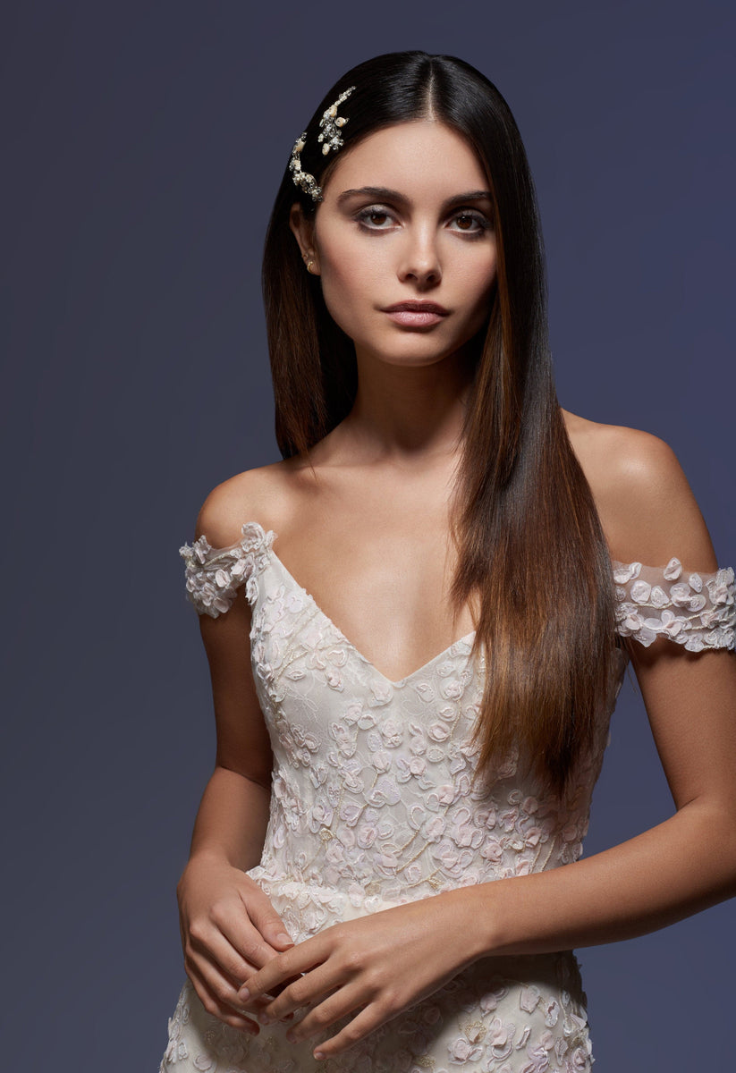 Off the Shoulder Wedding Dress Lazaro