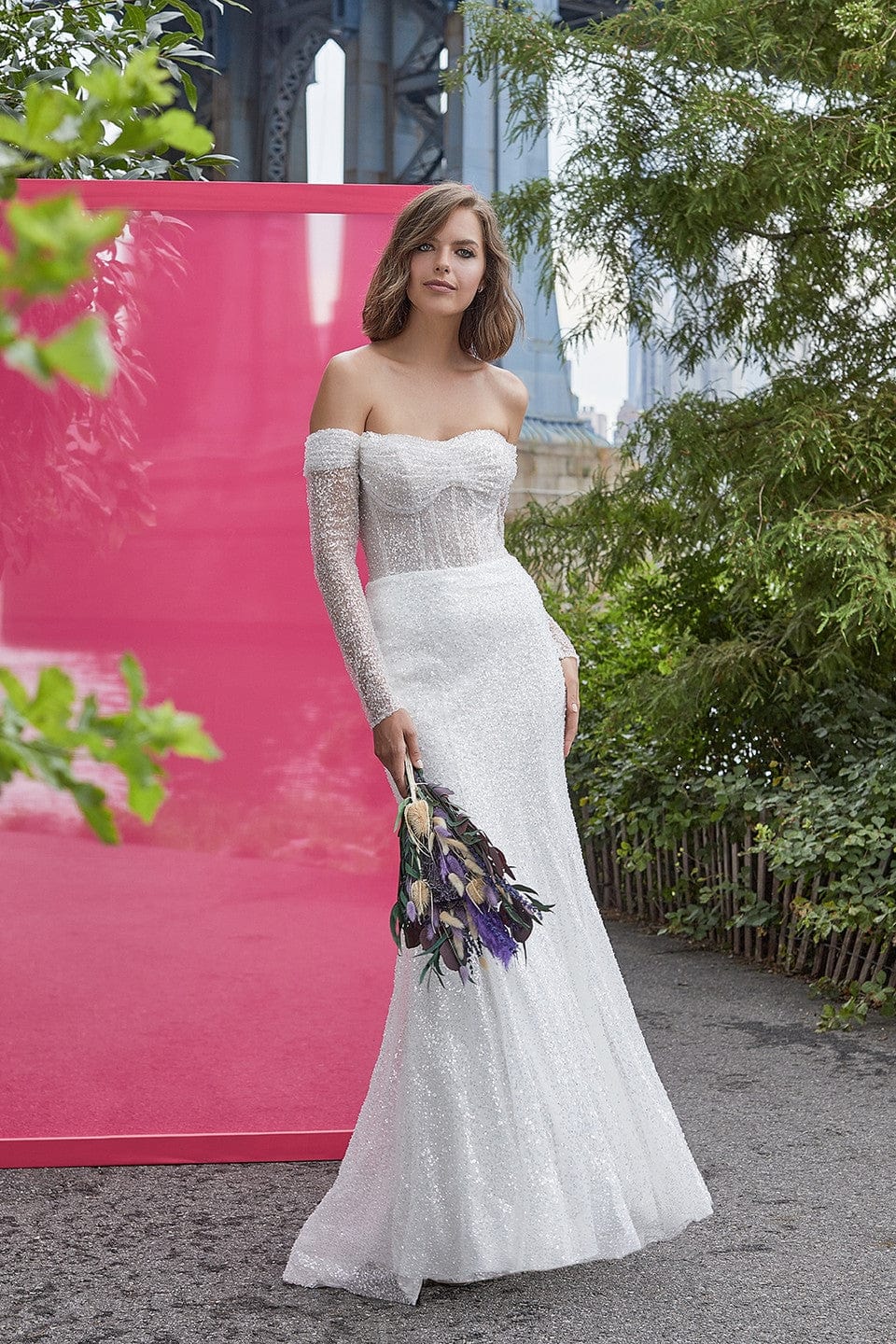 madison james long sleeve wedding dress Madison James MJ915