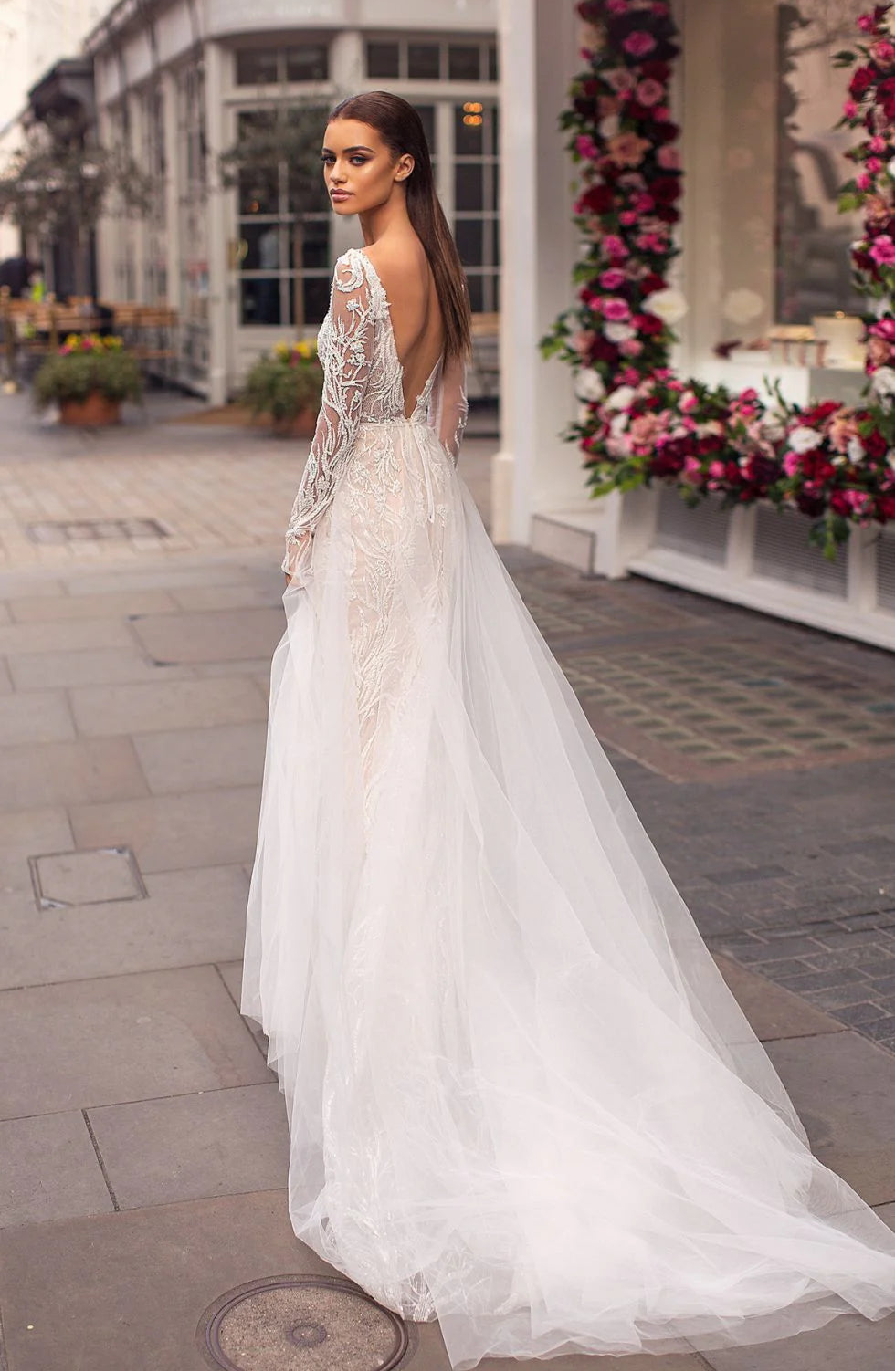 Milla Nova Chloe + Overskirt - Size 10