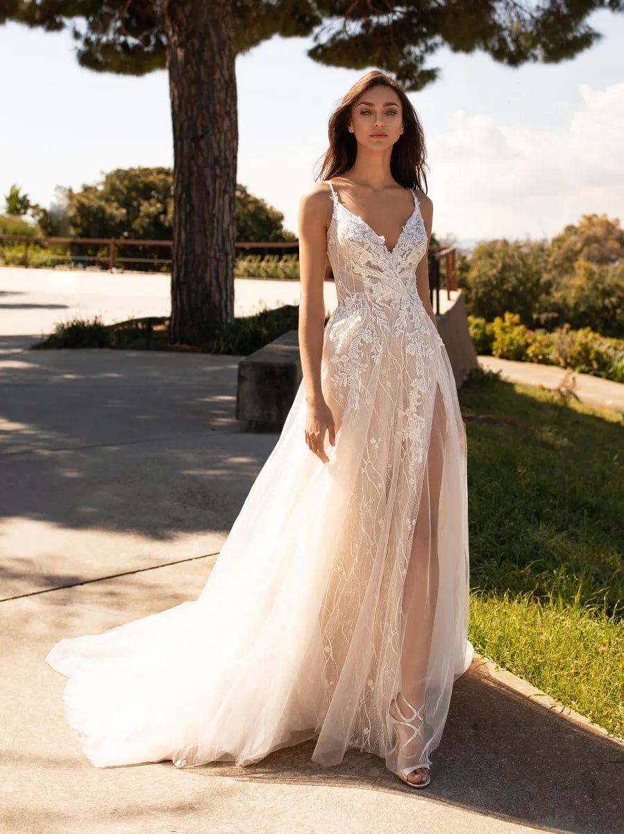pronovias boho dress Hyperion 2/3/24 Ashley Graham Black Strapless Color:French Grey