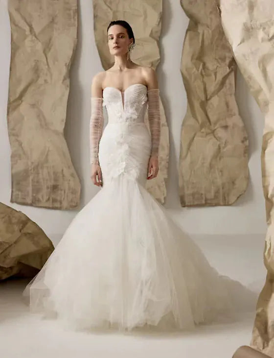 rivini long sleeve wedding dress Rivini Billie