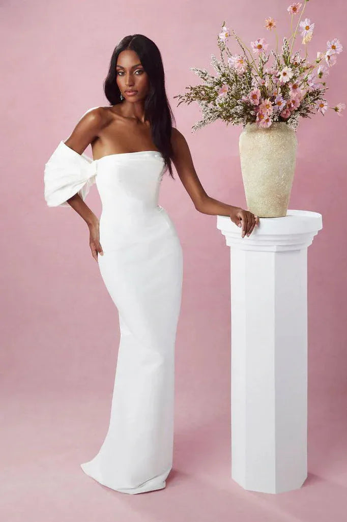 sarah seven off the shoulder dress Sarah Seven Augustine