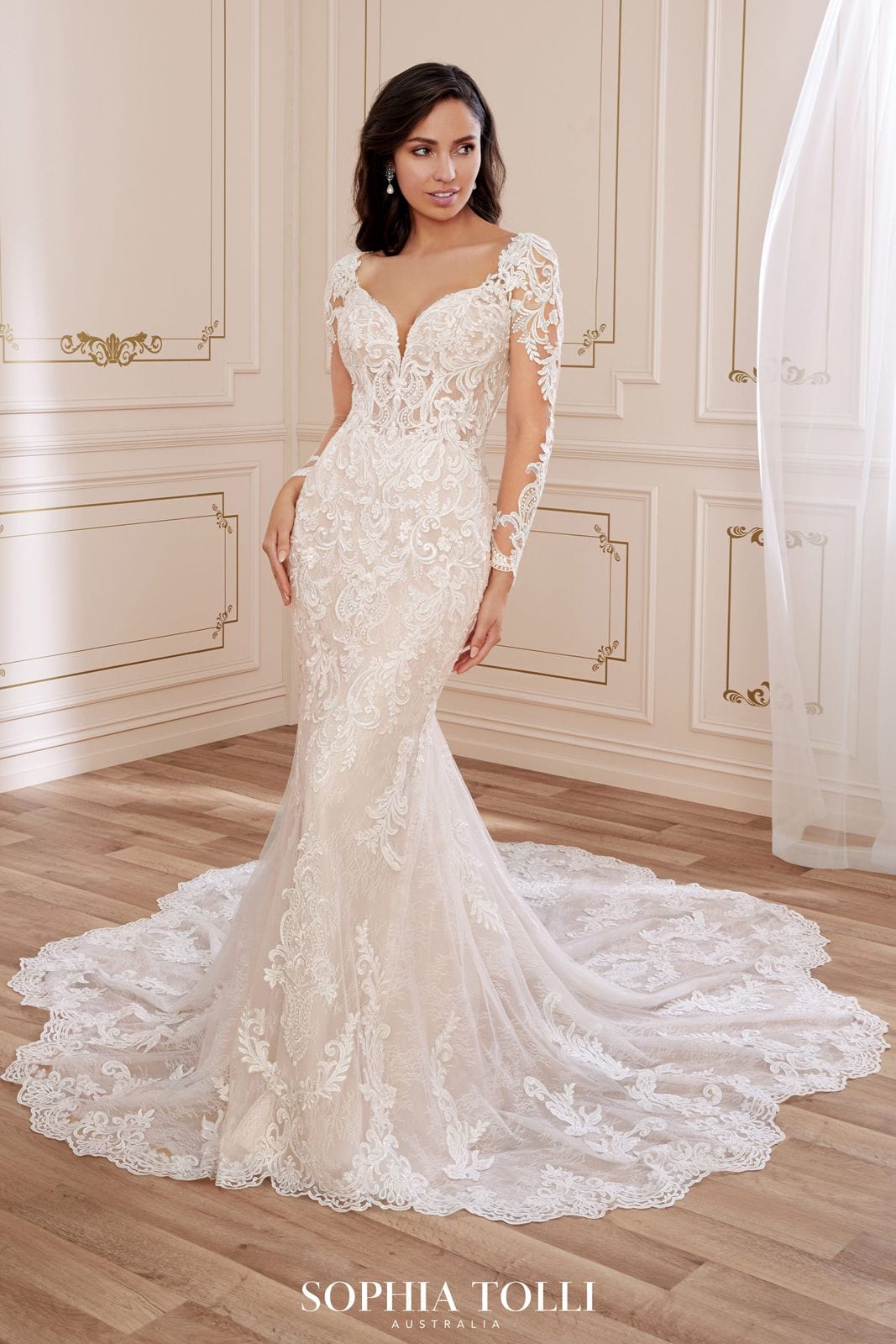 Sophia Tolli White Halter Neck Wedding Dress Sophia Tolli Wedding