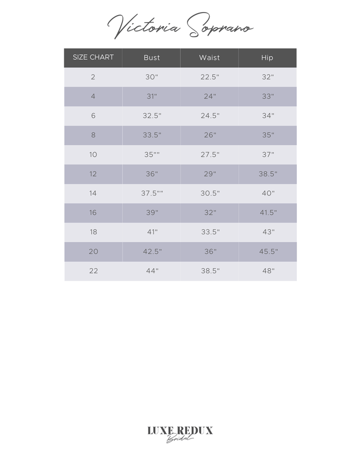 Victoria Soprano Grace - Size 14