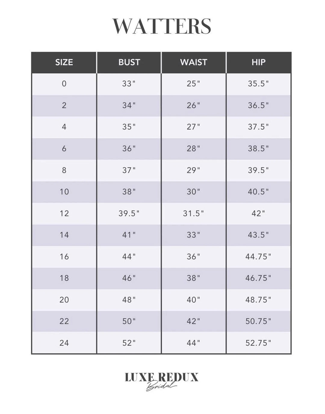 Watters Paloma - Size 14