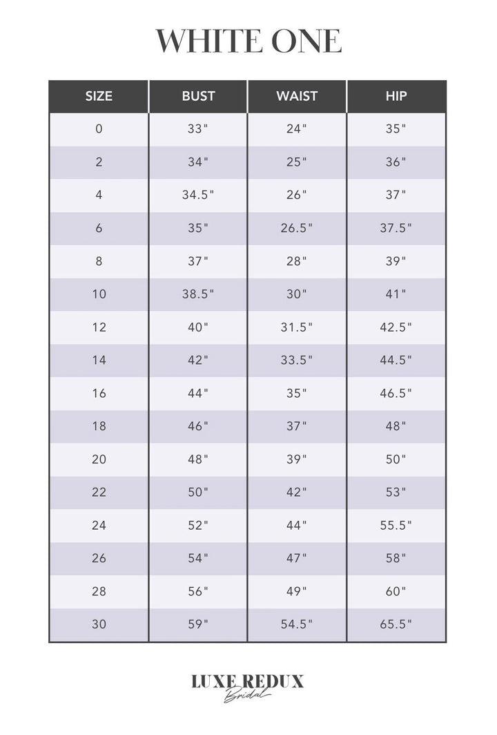 White One Cher - Size 20