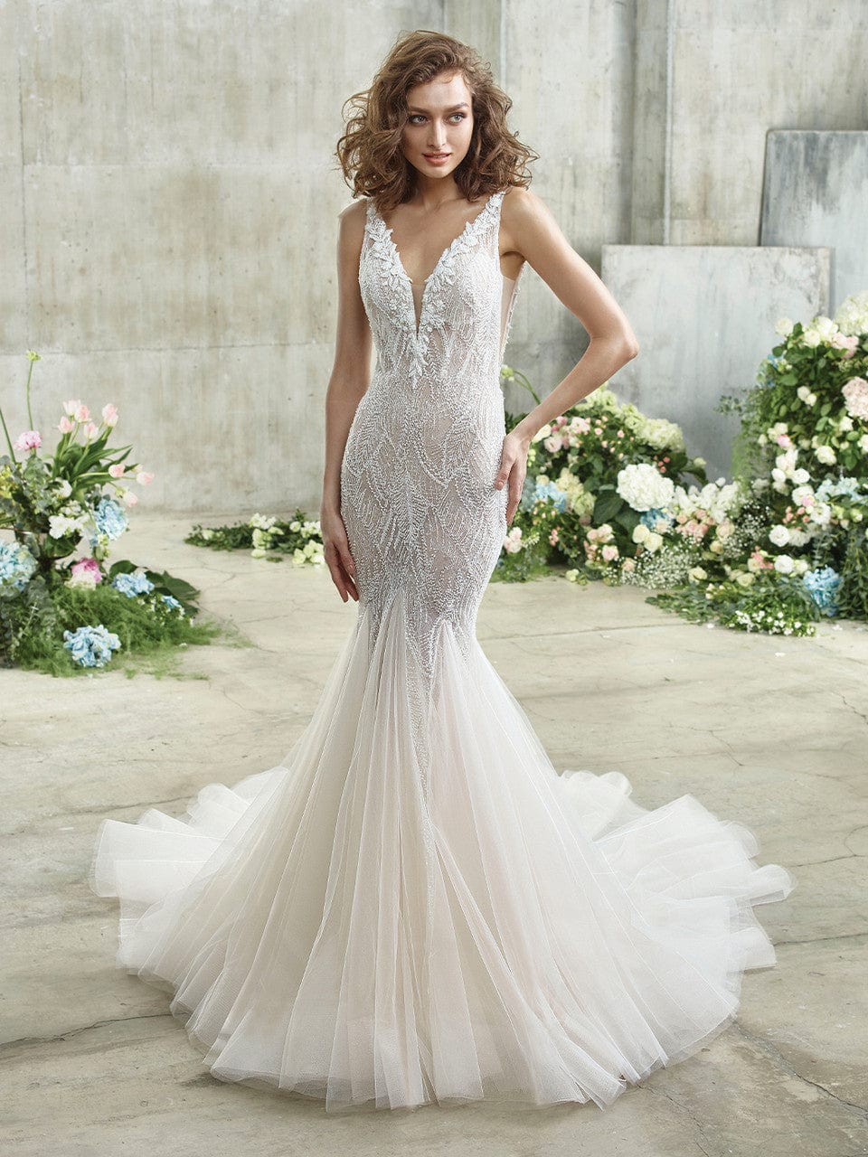 Badgley Mischka Emmy - Size 12  Luxe Redux Bridal