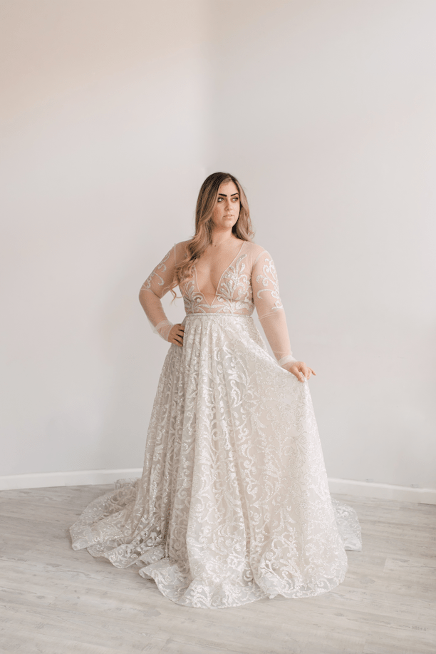 Berta bridal plus store size