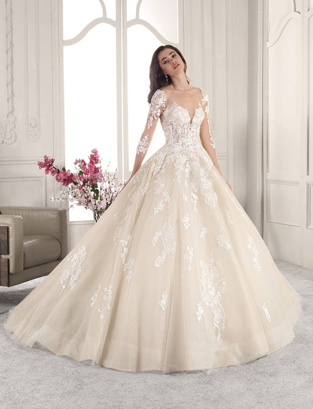 Demetrios 843 - Size 16  Luxe Redux Bridal