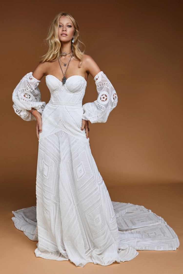 rue de seine boho wedding dress Rue de Seine  Marie Gabriel Bridal