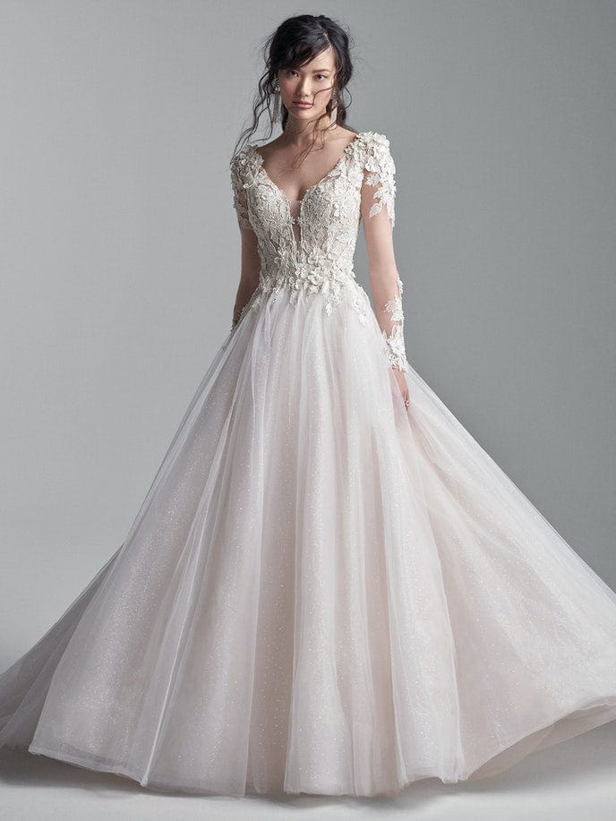 navy blue dress for baby girl 1-Maggie-Sottero-Nolan-A-Line-Wedding-Dress-23MS644A03-PROMO1-AI-Curve main image 0