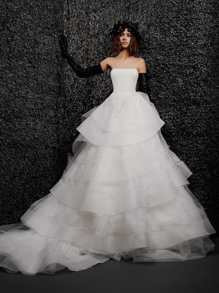 vera wang black dresses wedding Sample Vera Wang Strapless, Classic, A-Line Wedding Dress