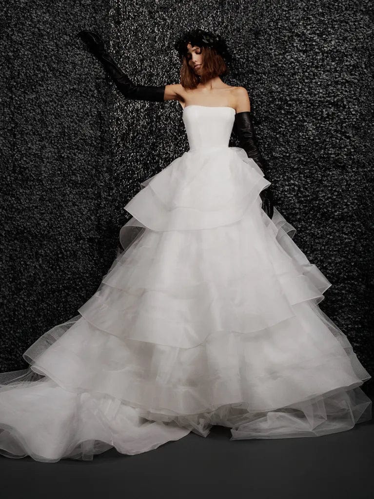 Vera wang ruffle clearance bridesmaid dress