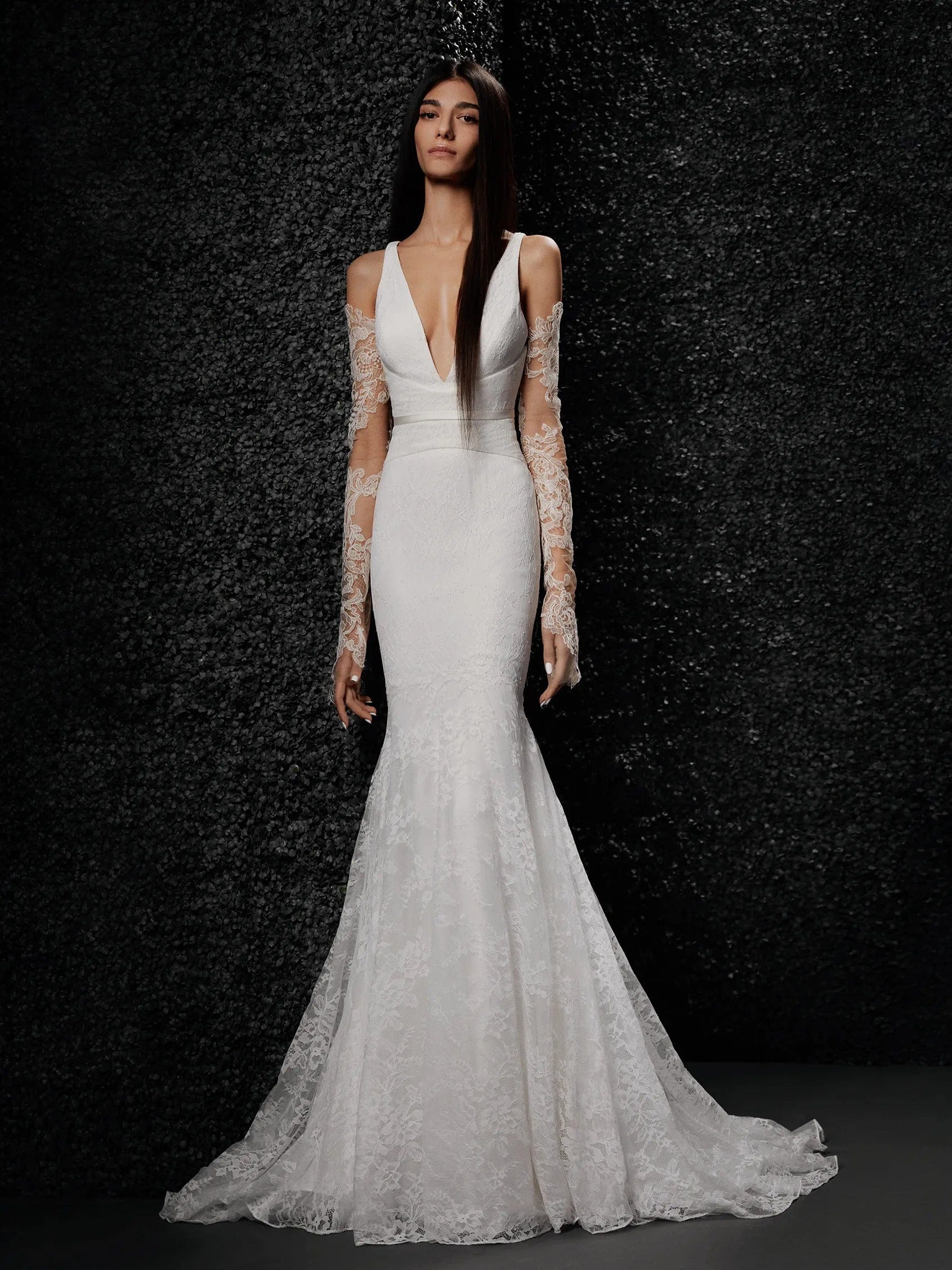 Vera wang off the orders shoulder wedding dress