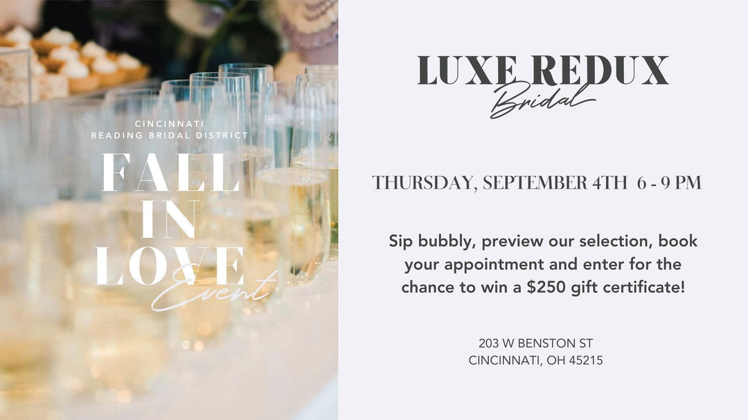 Sip + Shop | Cincinnati Reading Bridal District Fall In Love Event