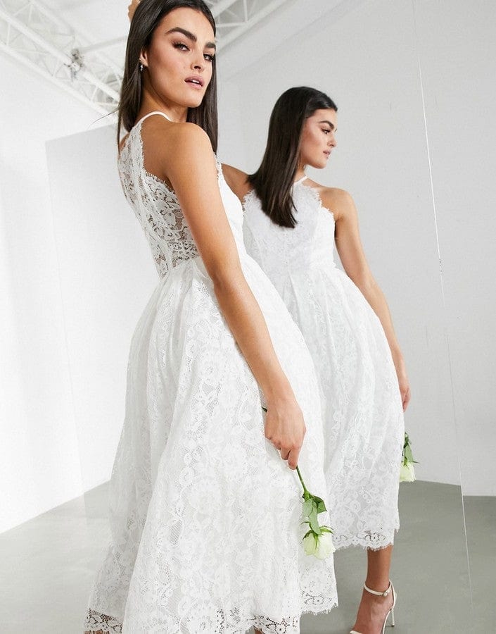 silk white maxi dress SATIN BIAS COWL BACK MAXI | POWDER WHITE THIRD FORM