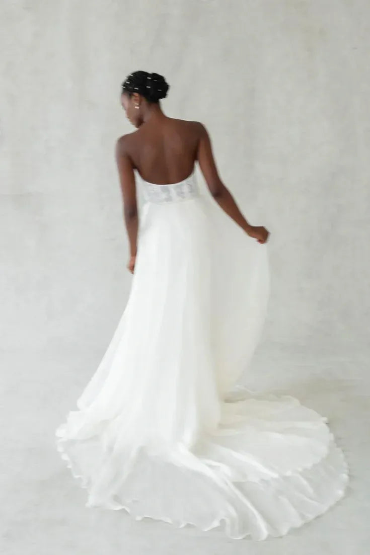 mulberry silk wedding dress Simple silk wedding dress White 100% mulberry silk satin maxi dress with cowl neck low open back Minimal sateen fluid liquid bias slip gown