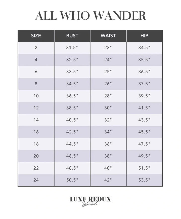 All Who Wander Sabine - Size 16