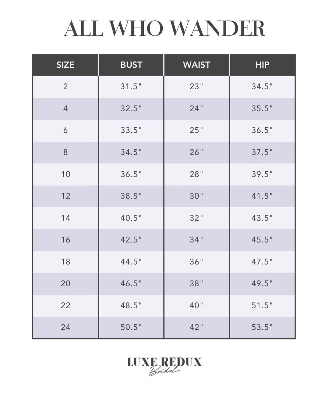 All Who Wander Wynter - Size 22