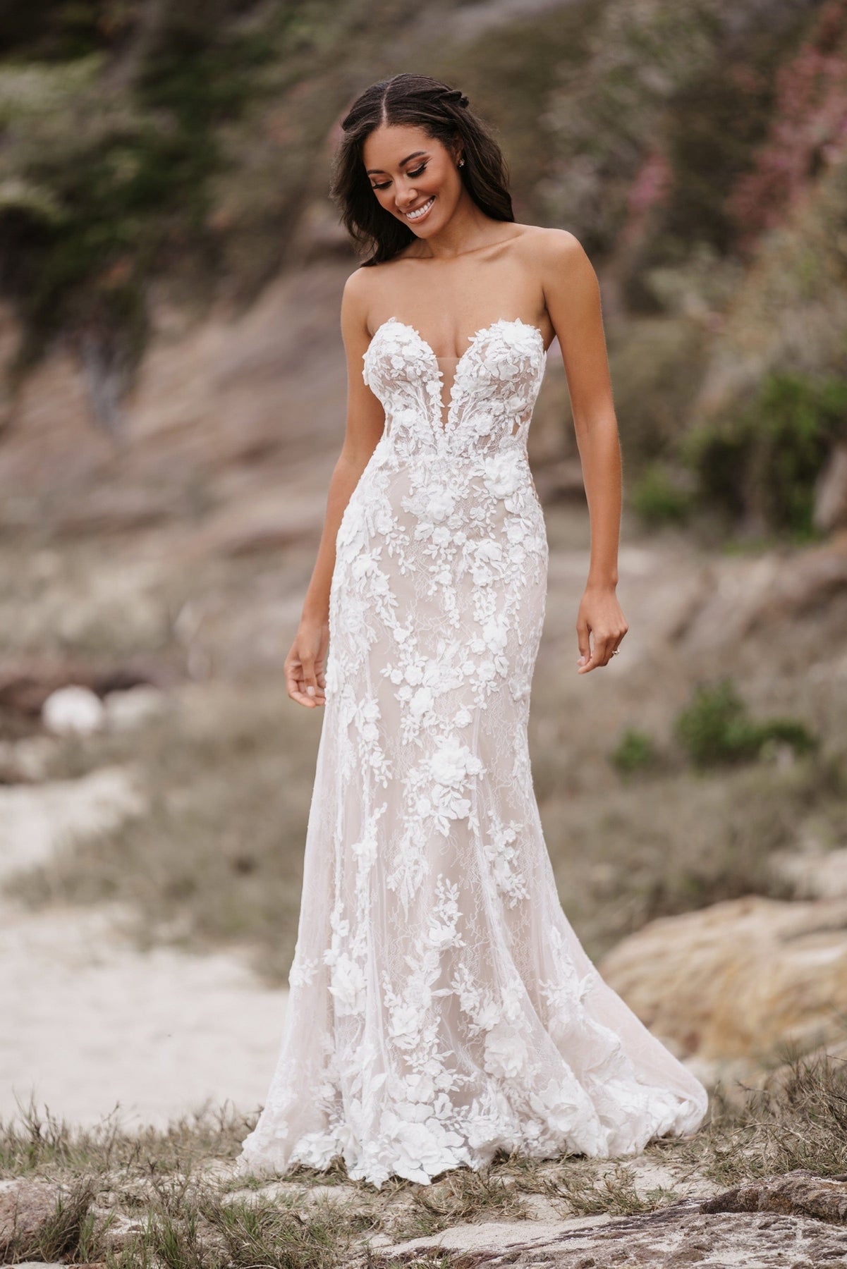Wedding Gown For Bride Allure Couture C634 Wedding Dress Lace Fit And Flare Bridal Gown With Wedding Gown For Bride Allure Couture C634 Wedding Dress Lace Fit And Flare Bridal Gown With