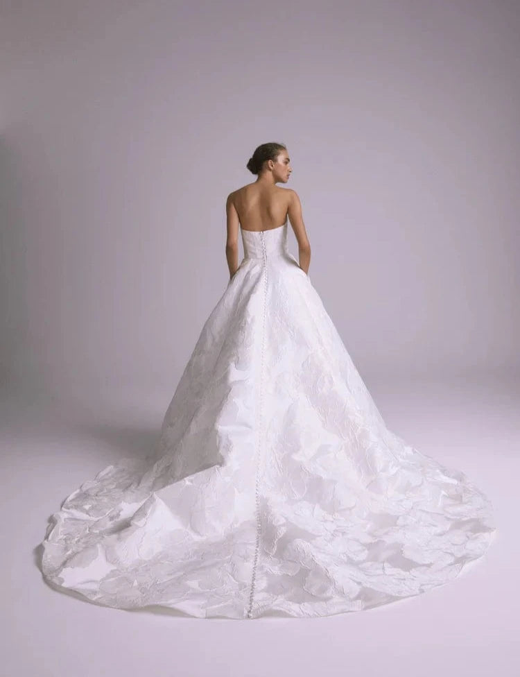 Amsale Thea Size 10 Luxe Redux Bridal