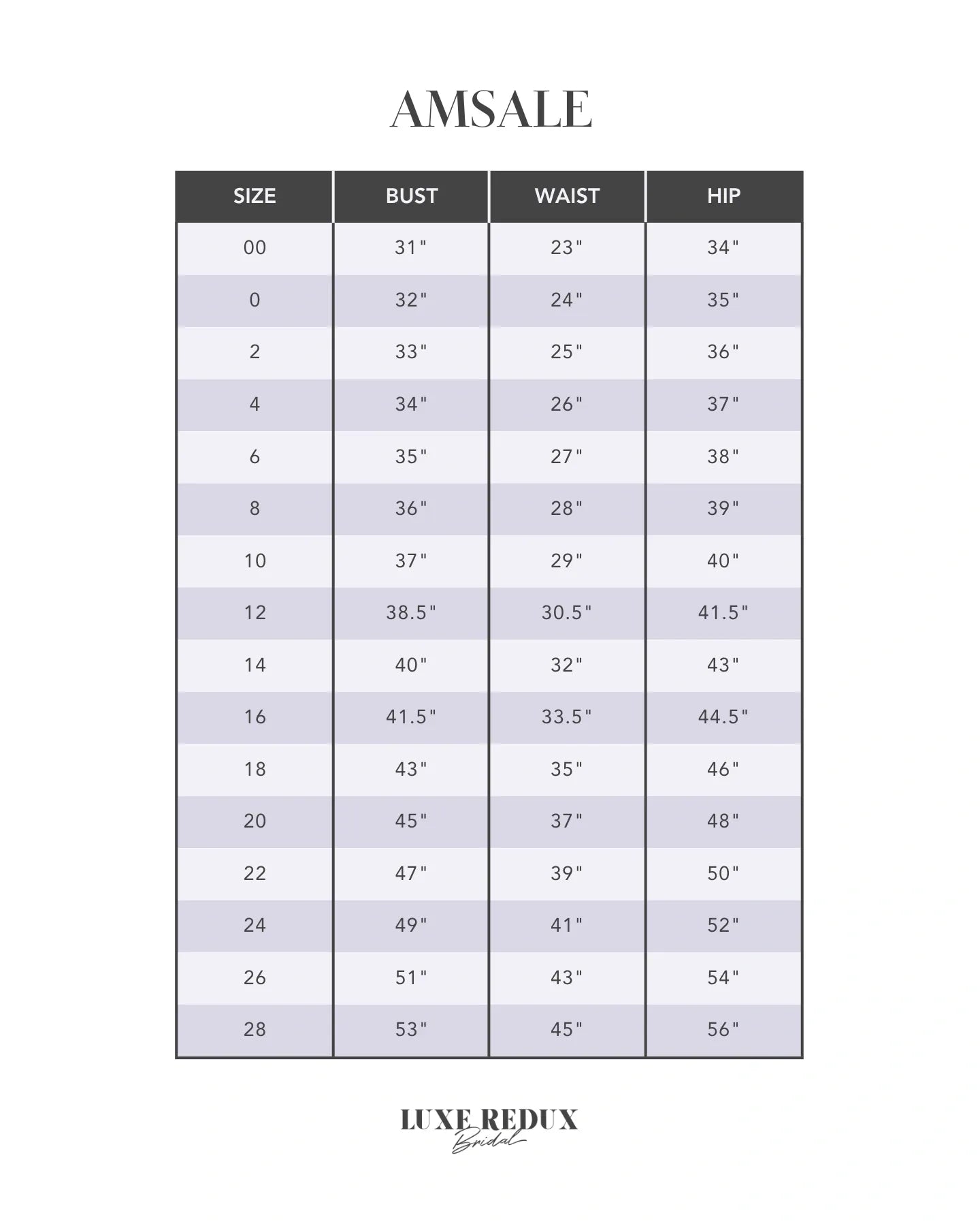 Nouvelle Amsale Dipti R481T - Size 8 Size Chart