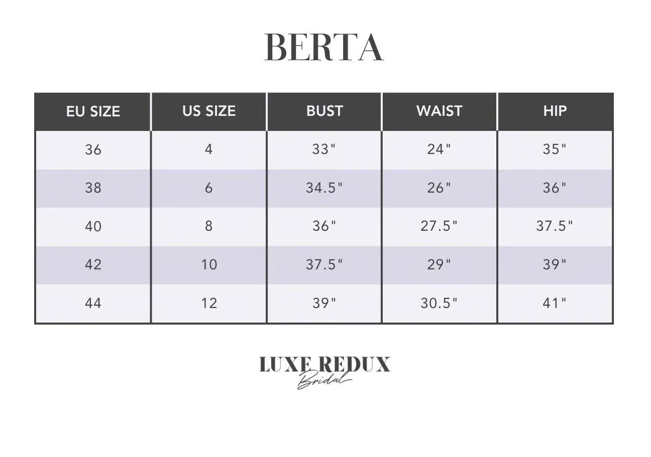 Berta 23-P03 - Size 12 Size Chart