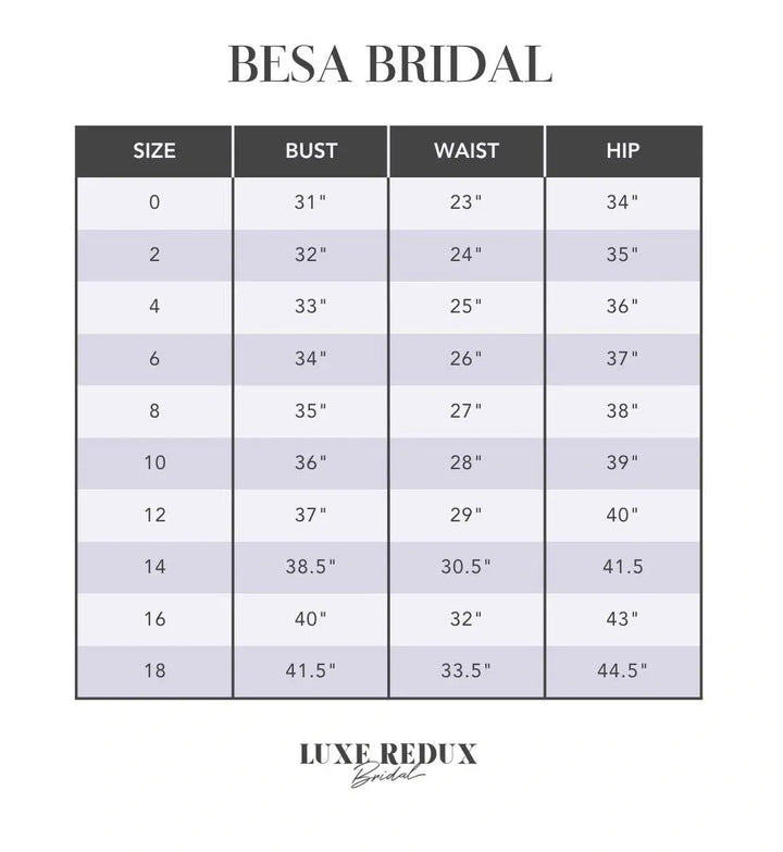 Besa Bridal Riley - Size 10