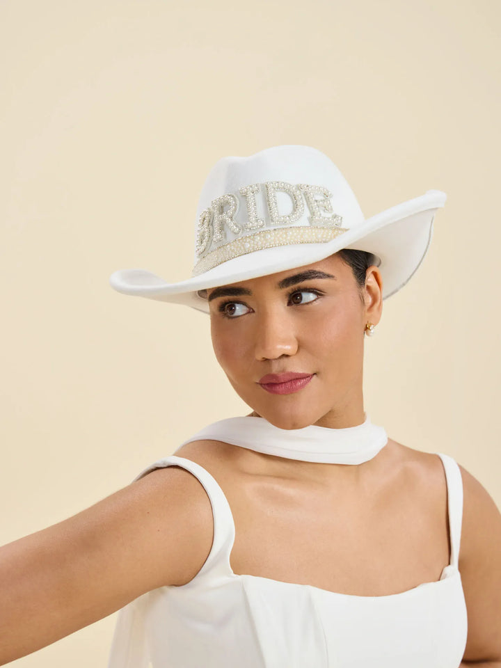 'Bride' Pearl Cowboy Hat