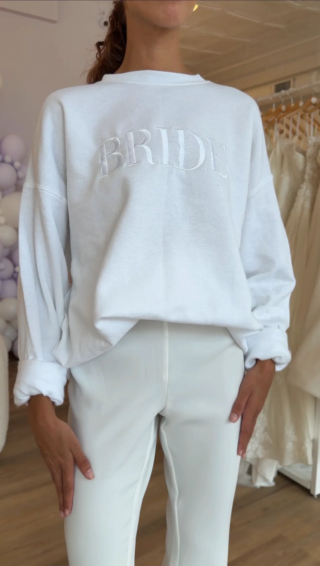 Bride Embroidered Sweatshirt