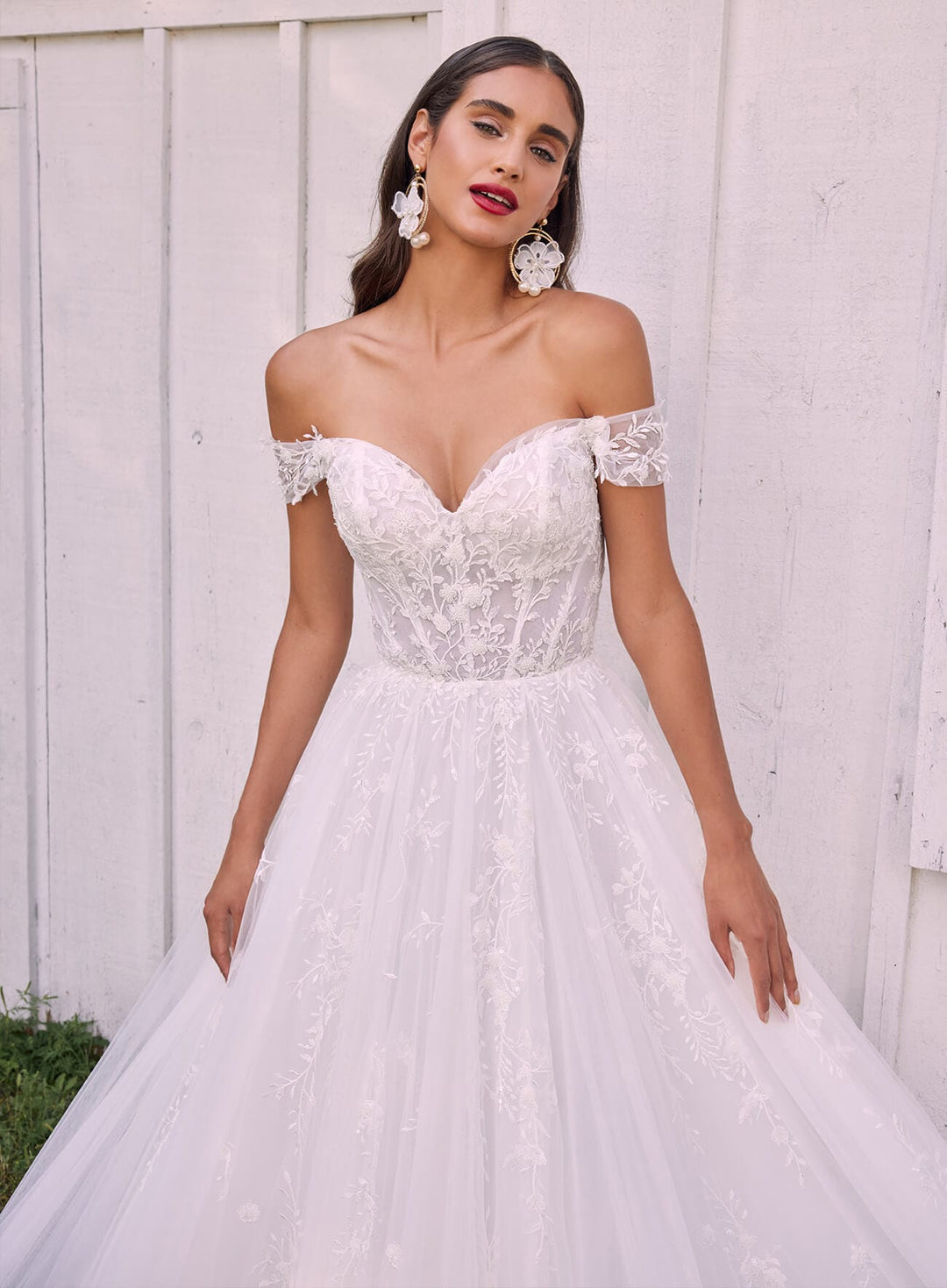 zinnia lace wedding dress Zinnia 54729 | Willowby Brides